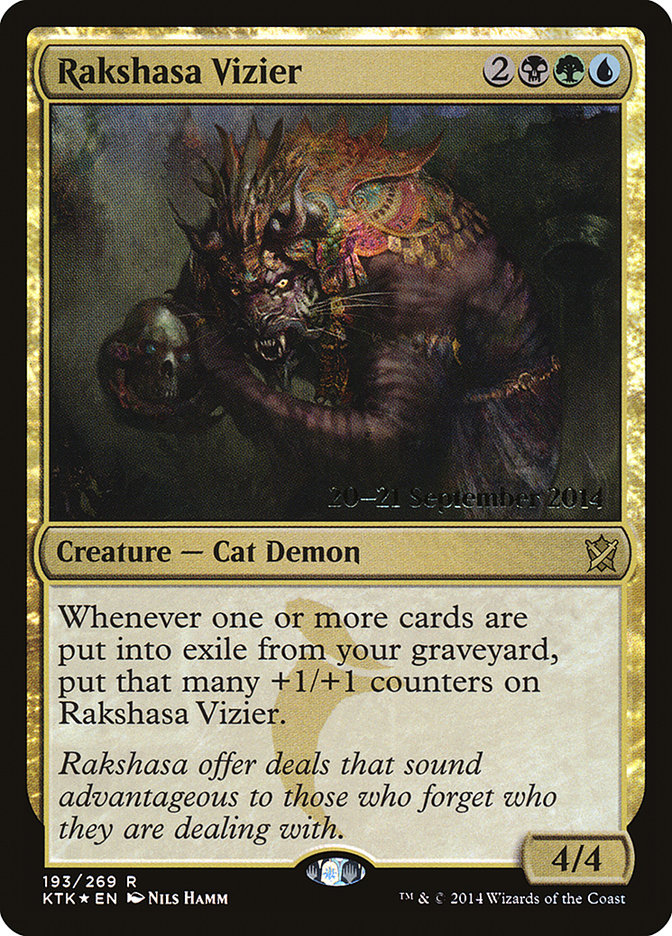 Rakshasa Vizier  [Khans of Tarkir Prerelease Promos] | Rock City Comics