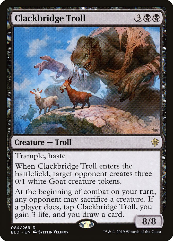 Clackbridge Troll [Throne of Eldraine] | Rock City Comics