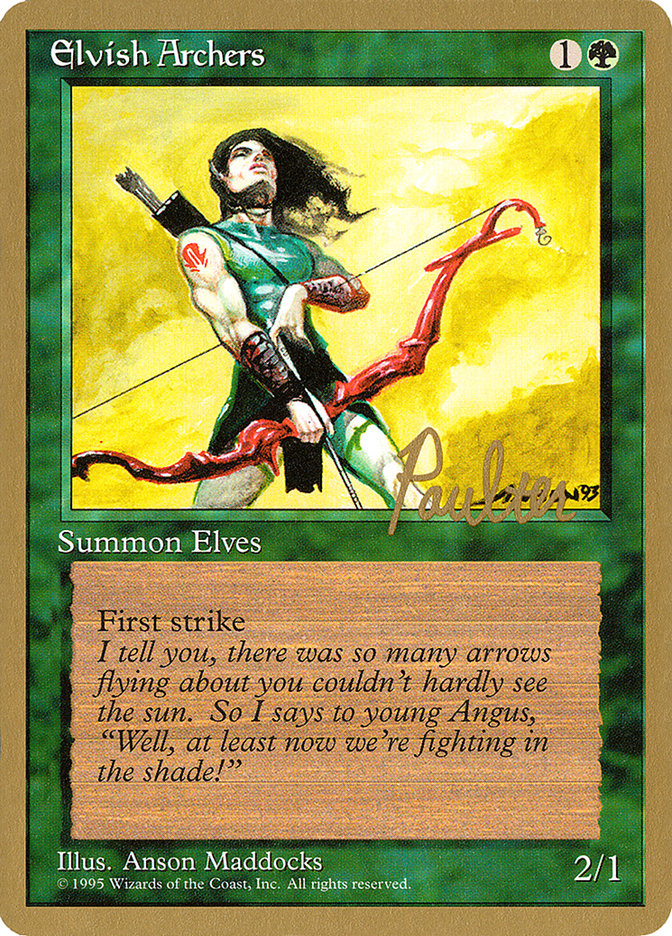 Elvish Archers (Preston Poulter) [Pro Tour Collector Set] | Rock City Comics