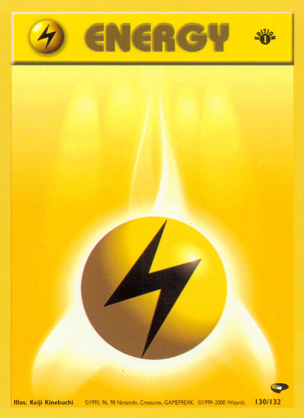 Lightning Energy (130/132) [Gym Challenge 1st Edition] | Rock City Comics