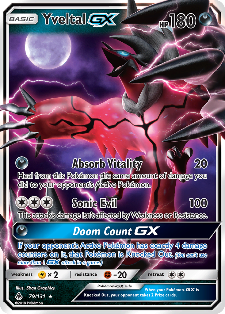 Yveltal GX (79/131) [Sun & Moon: Forbidden Light] | Rock City Comics