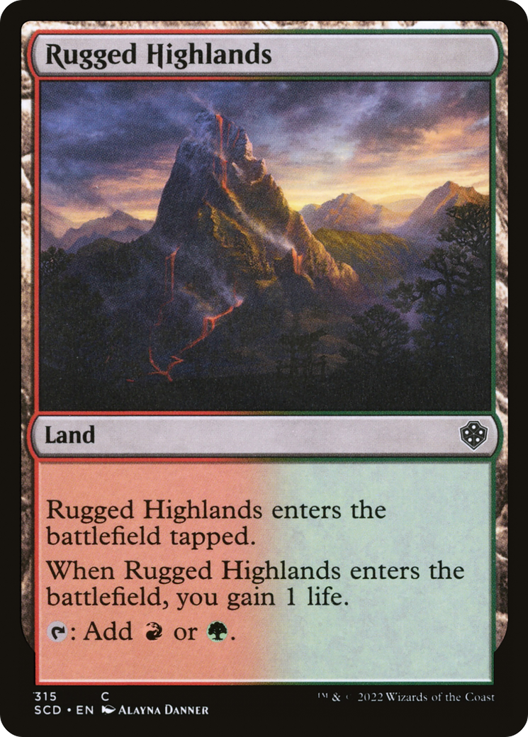 Rugged Highlands [Starter Commander Decks] | Rock City Comics