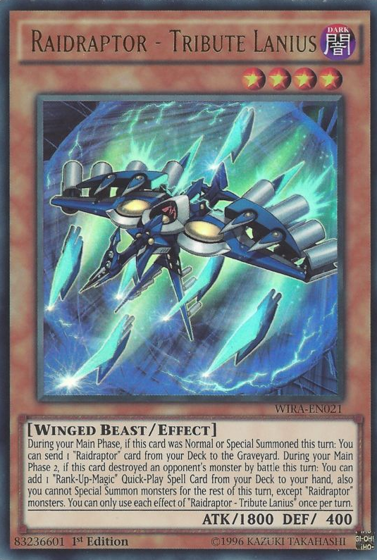 Raidraptor - Tribute Lanius [WIRA-EN021] Ultra Rare | Rock City Comics