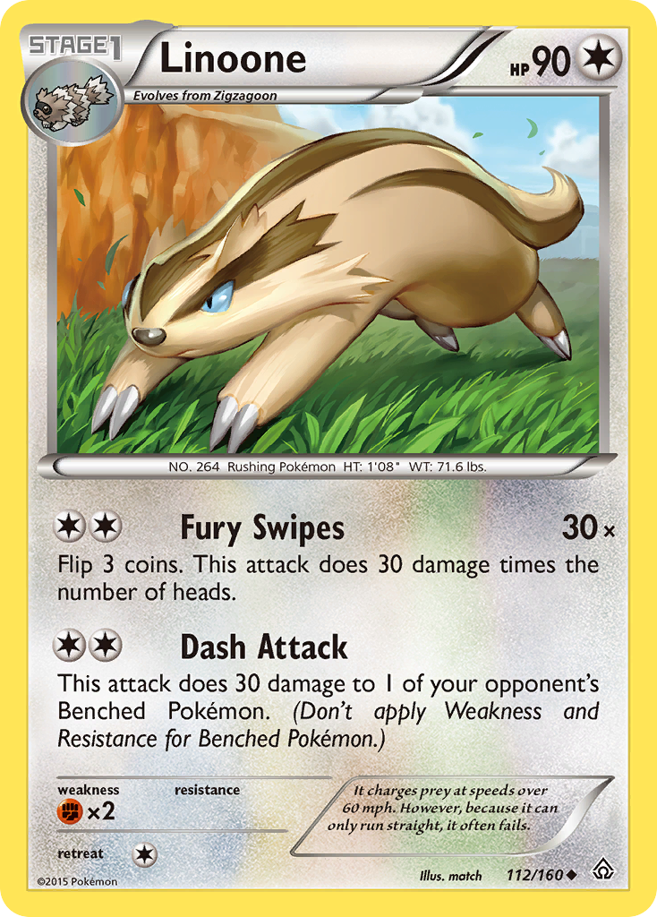 Linoone (112/160) [XY: Primal Clash] | Rock City Comics