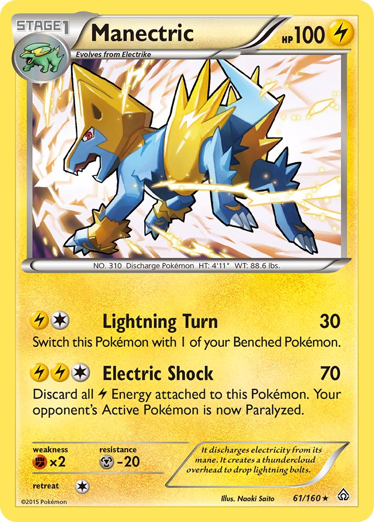 Manectric (61/160) (Theme Deck Exclusive) [XY: Primal Clash] | Rock City Comics