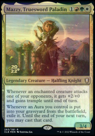 Mazzy, Truesword Paladin [Commander Legends: Battle for Baldur's Gate Prerelease Promos] | Rock City Comics