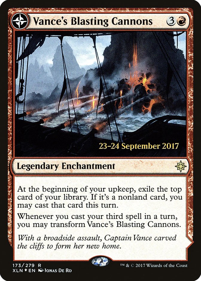 Vance's Blasting Cannons // Spitfire Bastion  [Ixalan Prerelease Promos] | Rock City Comics