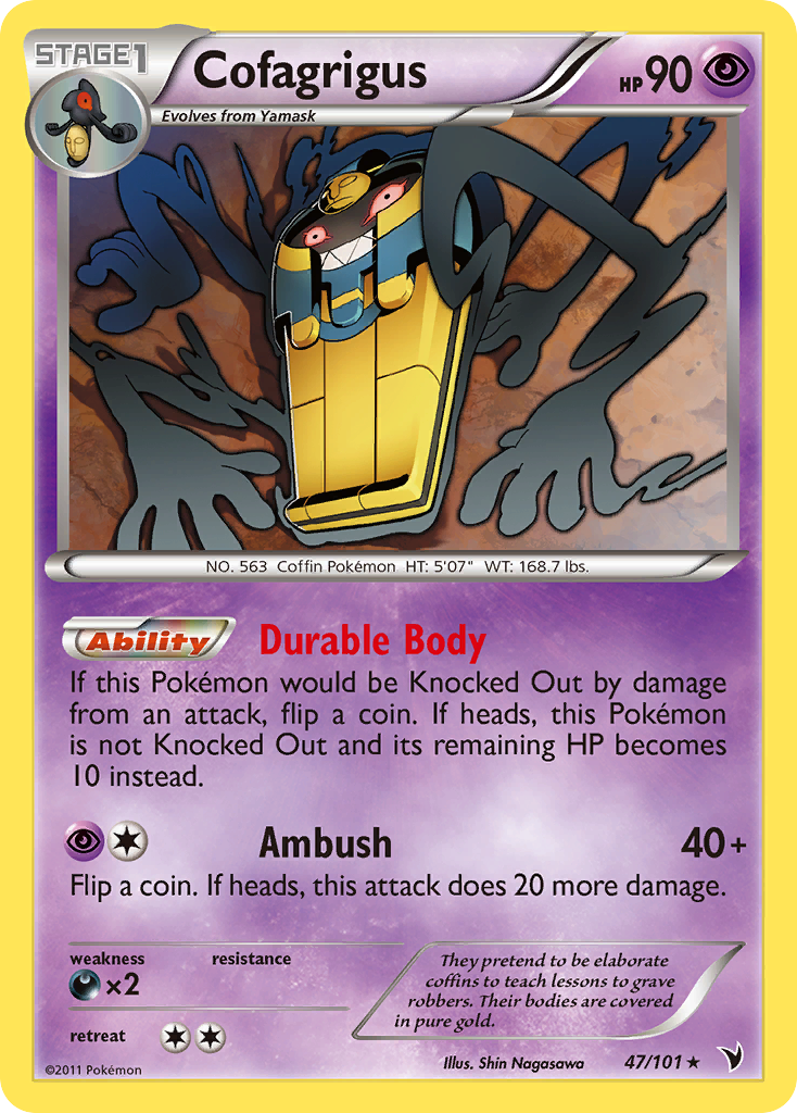 Cofagrigus (47/101) [Black & White: Noble Victories] | Rock City Comics