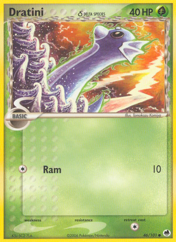 Dratini (46/101) (Delta Species) [EX: Dragon Frontiers] | Rock City Comics