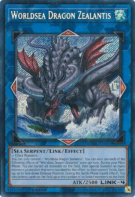 Worldsea Dragon Zealantis [DABL-EN050] Secret Rare | Rock City Comics