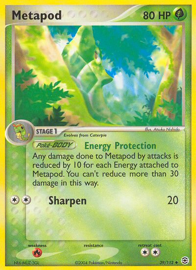 Metapod (39/112) [EX: FireRed & LeafGreen] | Rock City Comics