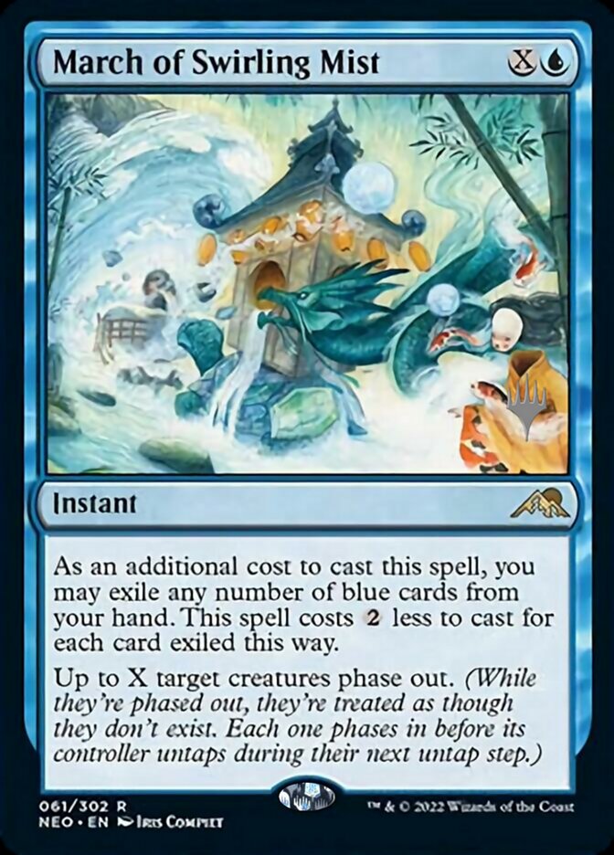 March of Swirling Mist (Promo Pack) [Kamigawa: Neon Dynasty Promos] | Rock City Comics
