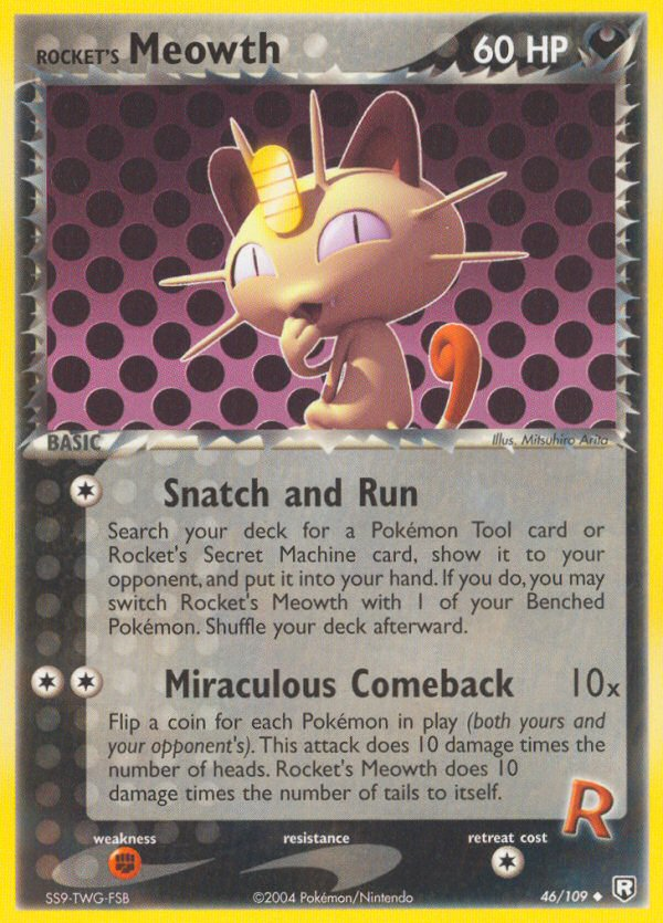 Rocket's Meowth (46/109) [EX: Team Rocket Returns] | Rock City Comics