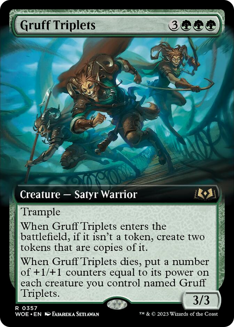 Gruff Triplets (Extended Art) [Wilds of Eldraine] | Rock City Comics