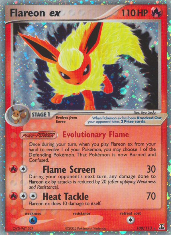 Flareon ex (108/113) [EX: Delta Species] | Rock City Comics