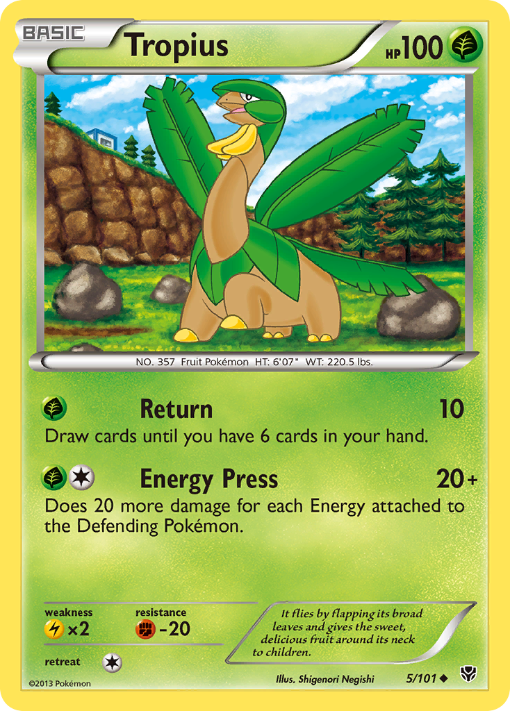 Tropius (5/101) [Black & White: Plasma Blast] | Rock City Comics