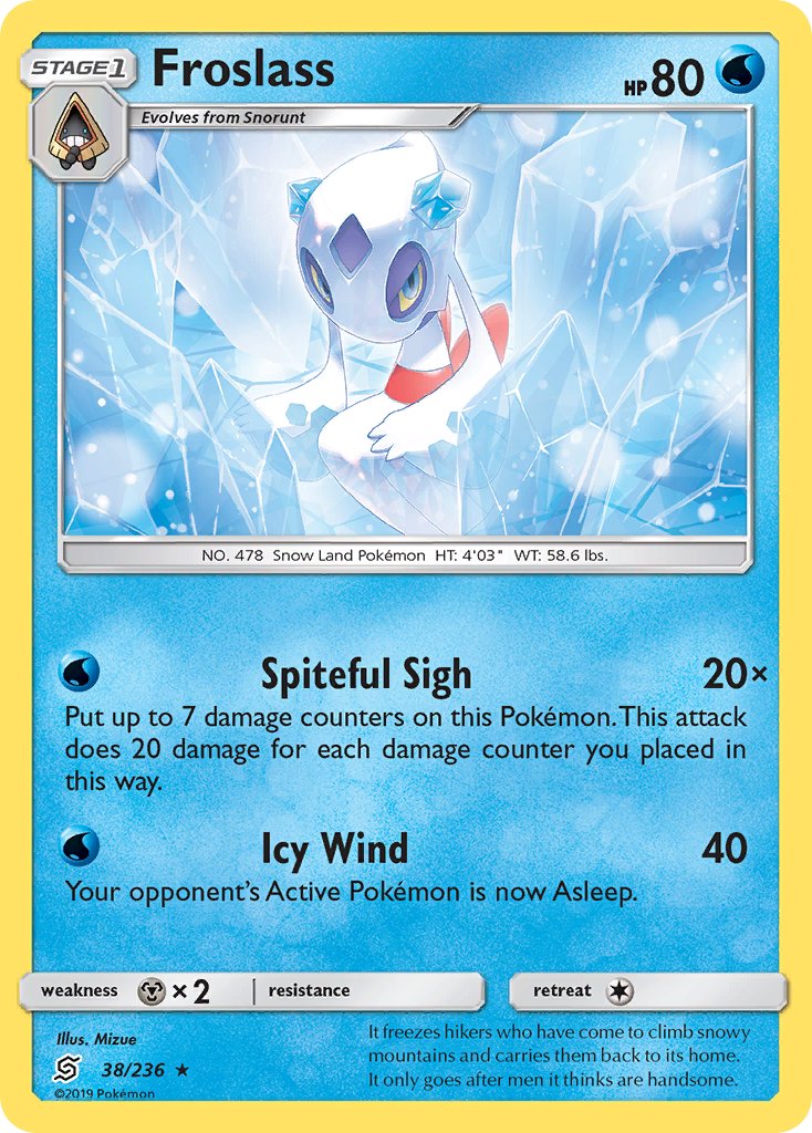 Froslass (38/236) (Theme Deck Exclusive) [Sun & Moon: Unified Minds] | Rock City Comics