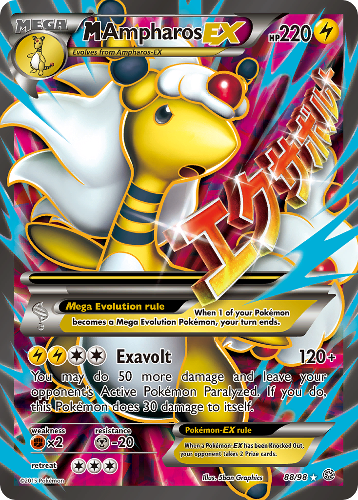 M Ampharos EX (88/98) [XY: Ancient Origins] | Rock City Comics