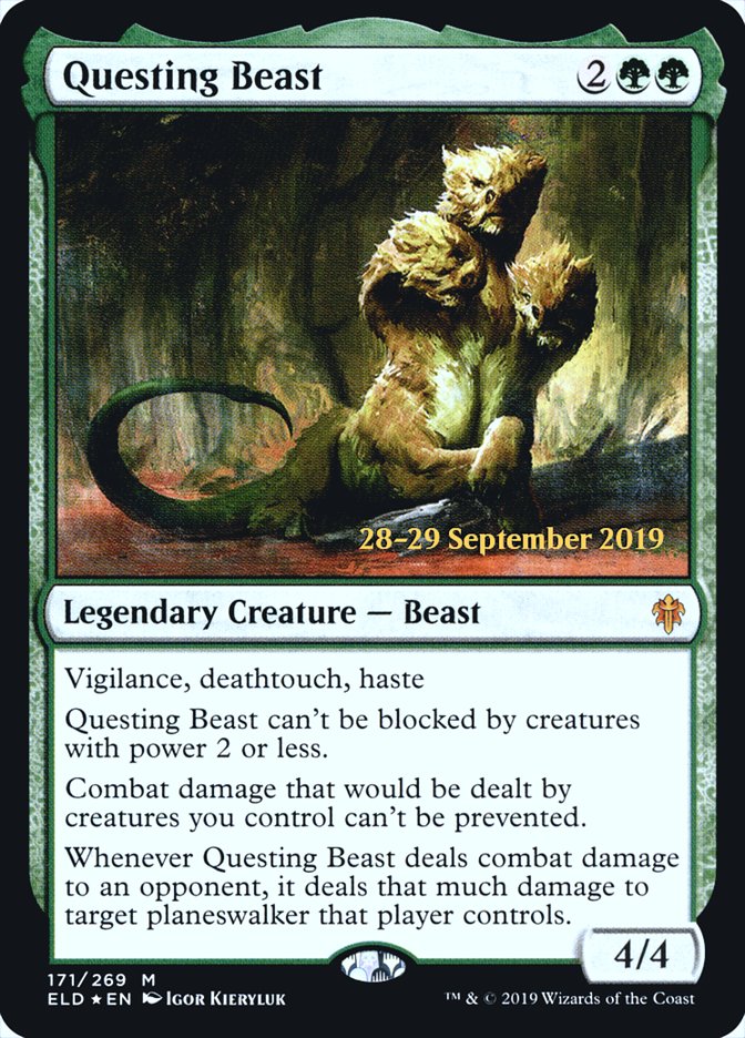 Questing Beast  [Throne of Eldraine Prerelease Promos] | Rock City Comics