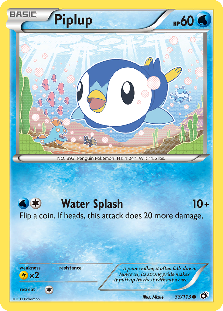 Piplup (33/113) [Black & White: Legendary Treasures] | Rock City Comics