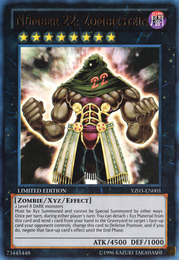 Number 22: Zombiestein [YZ03-EN001] Ultra Rare | Rock City Comics