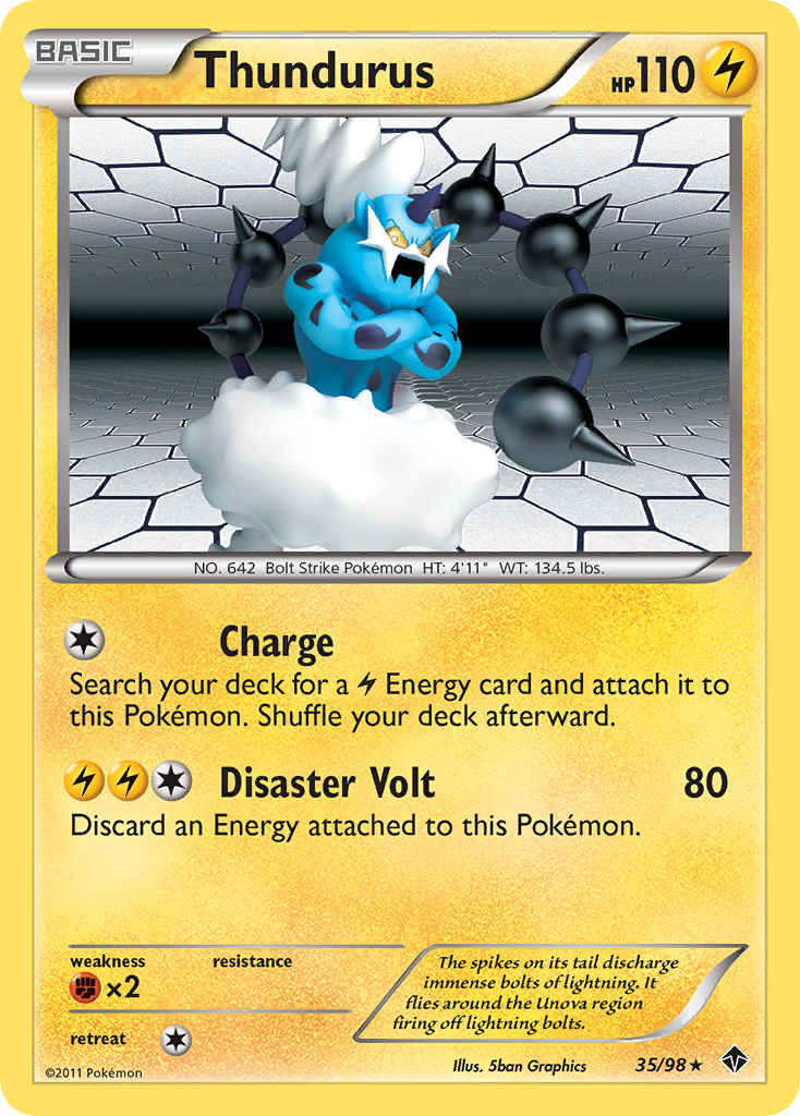 Thundurus (35/98) [Black & White: Emerging Powers] | Rock City Comics