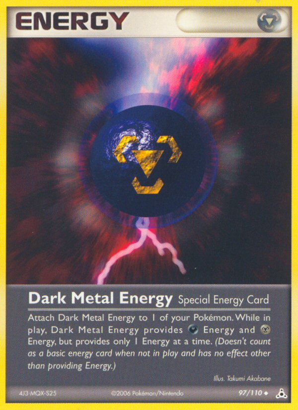 Dark Metal Energy (97/110) [EX: Holon Phantoms] | Rock City Comics