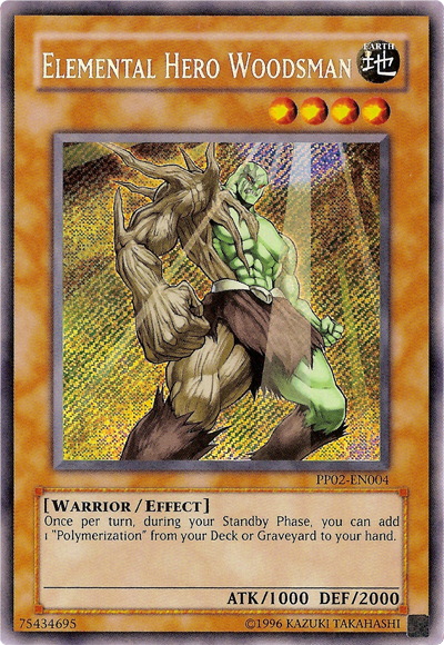 Elemental Hero Woodsman [PP02-EN004] Secret Rare | Rock City Comics