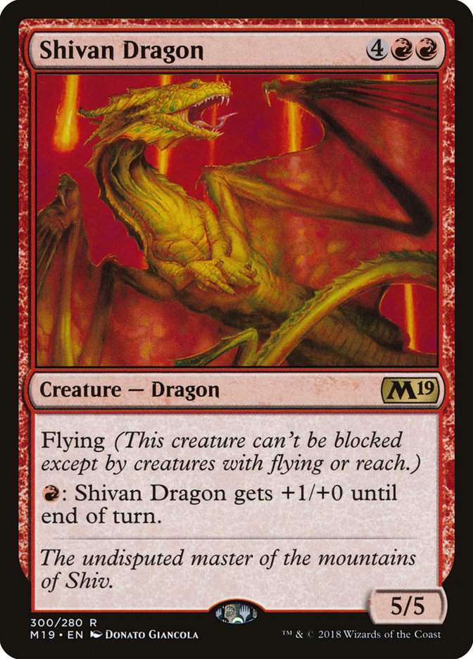 Shivan Dragon [Core Set 2019] | Rock City Comics