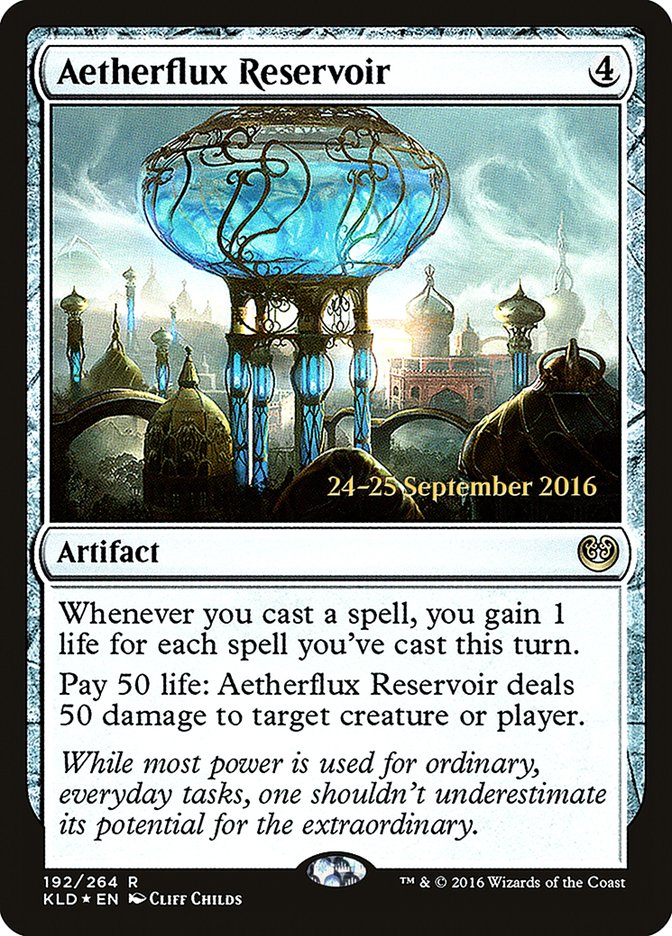 Aetherflux Reservoir  [Kaladesh Prerelease Promos] | Rock City Comics