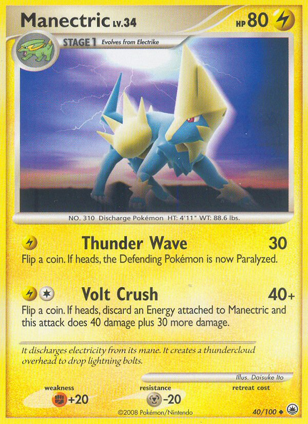 Manectric (40/100) [Diamond & Pearl: Majestic Dawn] | Rock City Comics