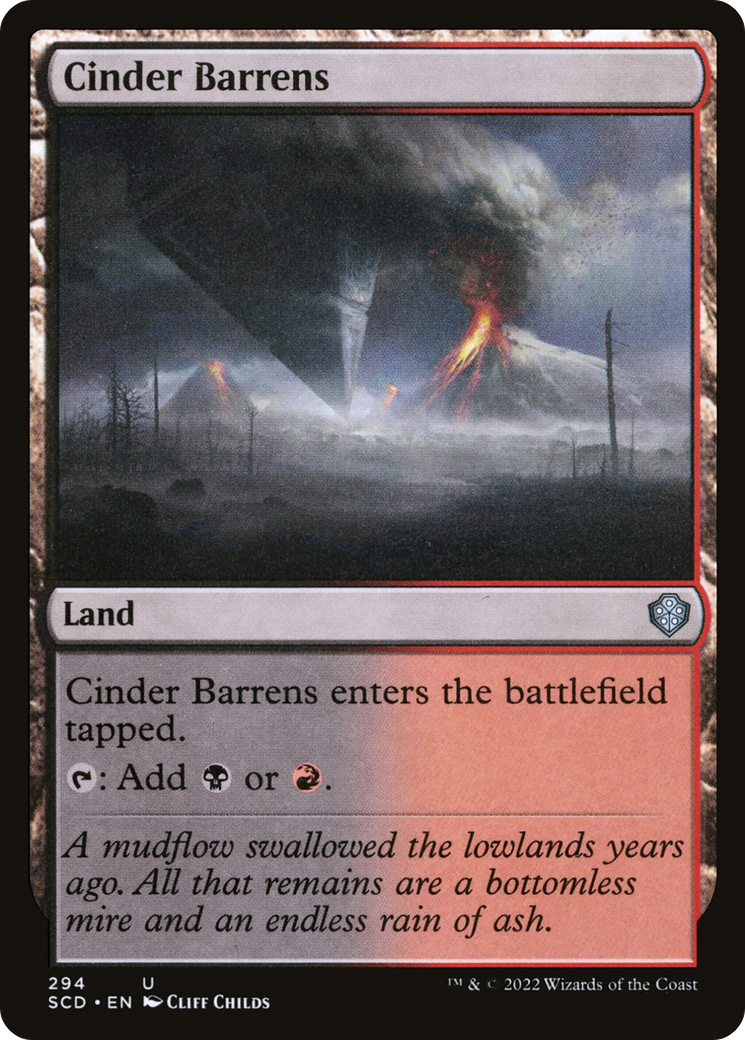 Cinder Barrens [Starter Commander Decks] | Rock City Comics