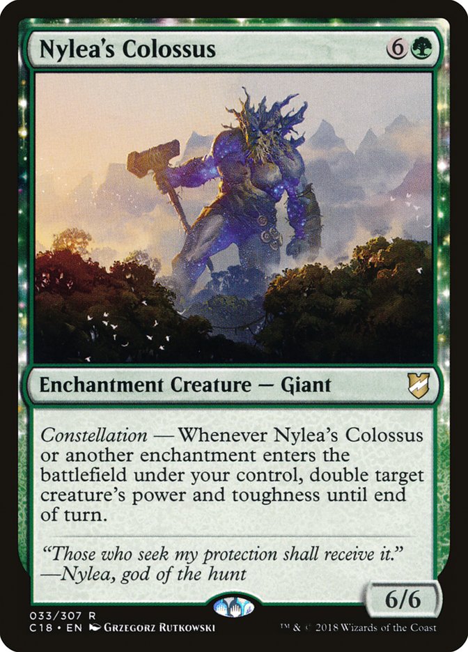 Nylea's Colossus [Commander 2018] | Rock City Comics