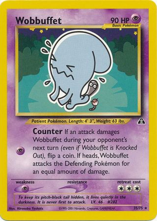 Wobbuffet (35/75) [Neo Discovery Unlimited] | Rock City Comics