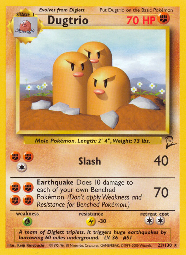 Dugtrio (23/130) [Base Set 2] | Rock City Comics