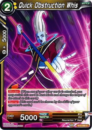 Quick Obstruction Whis (BT5-090) [Miraculous Revival] | Rock City Comics