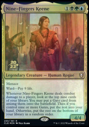 Nine-Fingers Keene [Commander Legends: Battle for Baldur's Gate Prerelease Promos] | Rock City Comics