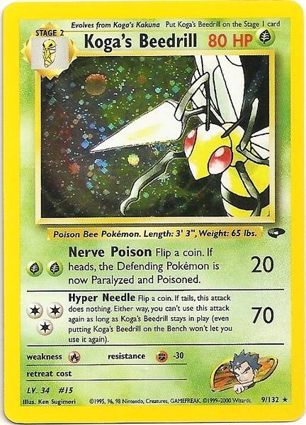 Koga's Beedrill (9/132) [Gym Challenge Unlimited] | Rock City Comics