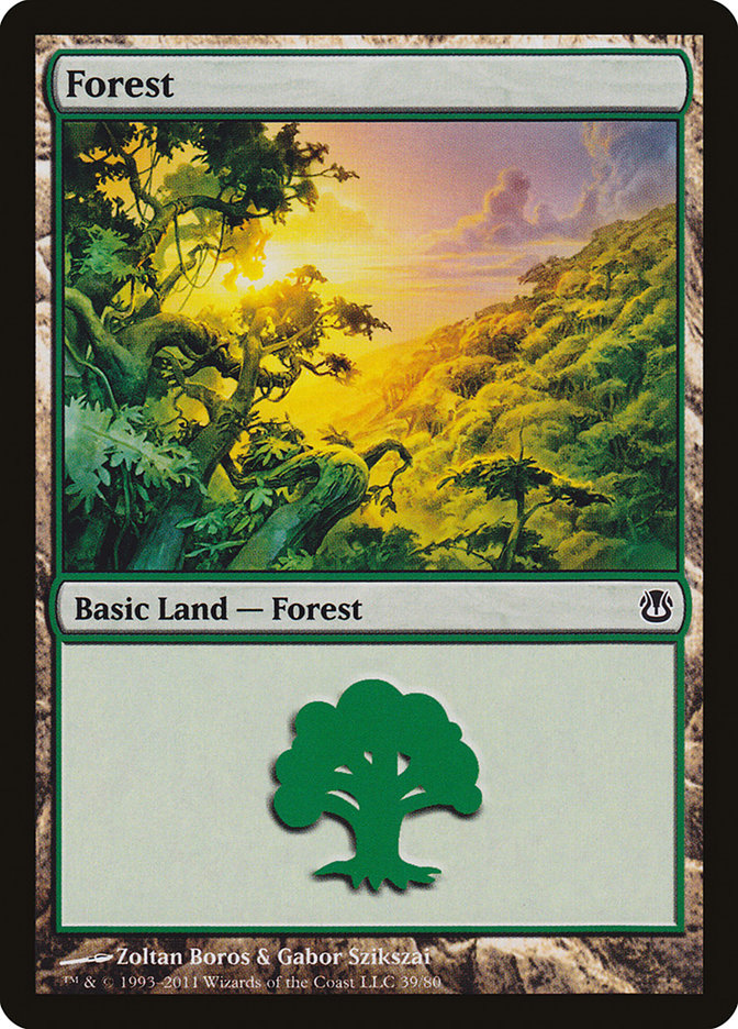 Forest (39) [Duel Decks: Ajani vs. Nicol Bolas] | Rock City Comics