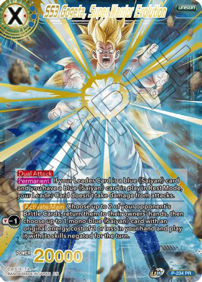 SS3 Gogeta, Super Warrior Evolution (Alternate Art) [P-234] | Rock City Comics