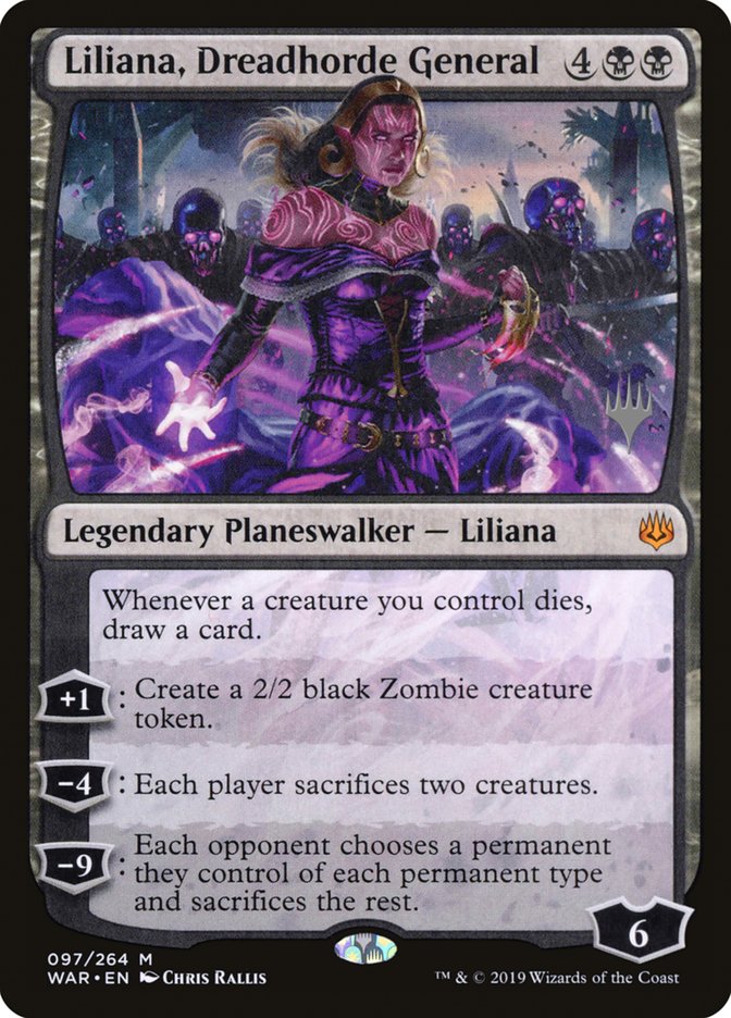 Liliana, Dreadhorde General (Promo Pack) [War of the Spark Promos] | Rock City Comics