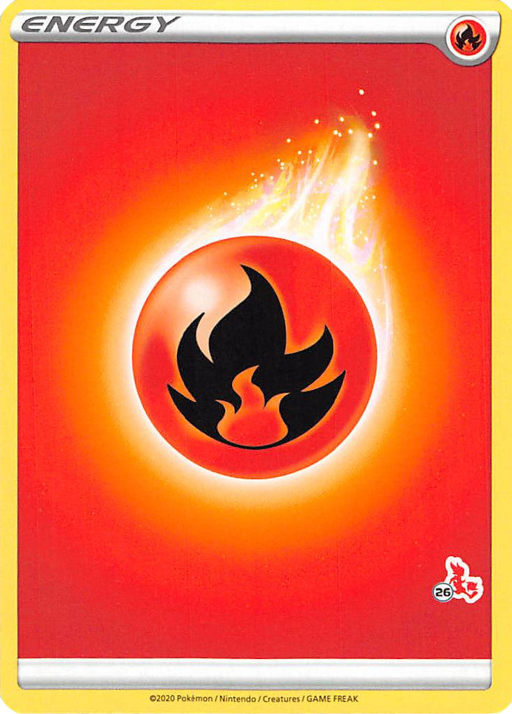 Fire Energy (Cinderace Stamp #26) [Battle Academy 2022] | Rock City Comics