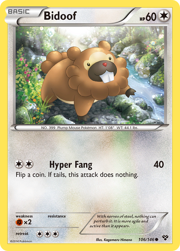 Bidoof (106/146) [XY: Base Set] | Rock City Comics