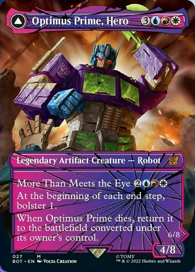 Optimus Prime, Hero // Optimus Prime, Autobot Leader (Shattered Glass) [Universes Beyond: Transformers] | Rock City Comics