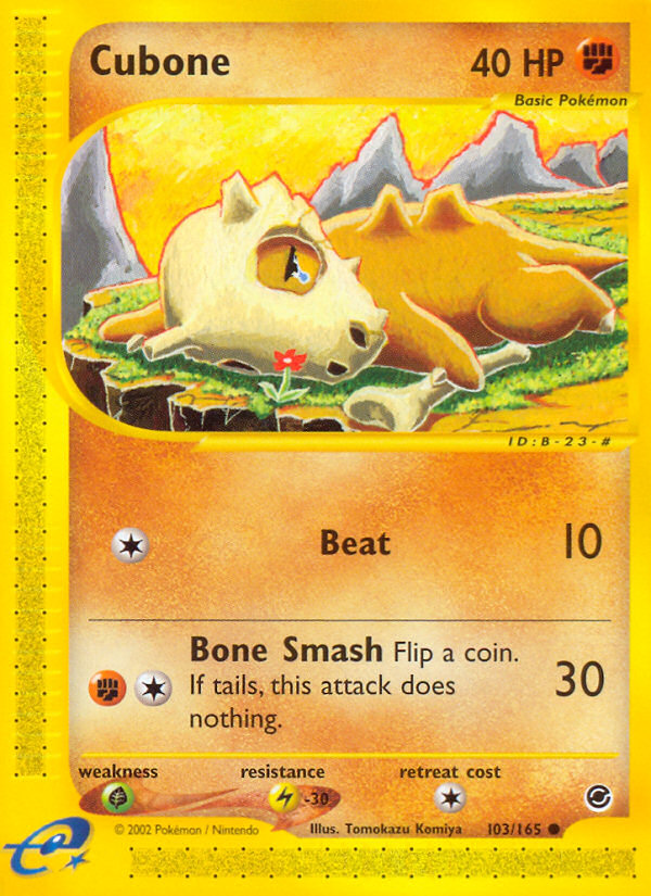 Cubone (103/165) [Expedition: Base Set] | Rock City Comics