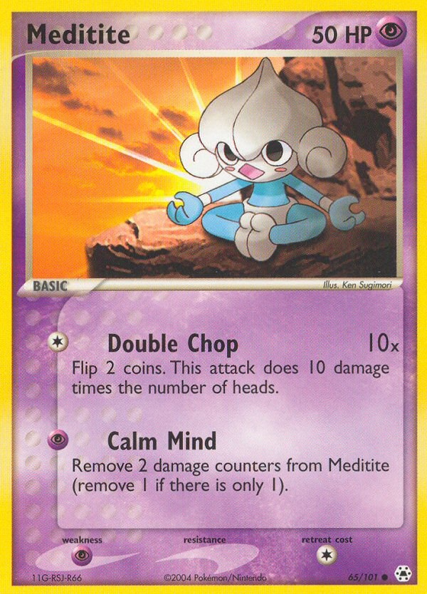 Meditite (65/101) [EX: Hidden Legends] | Rock City Comics