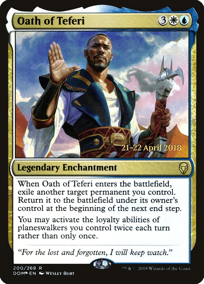 Oath of Teferi  [Dominaria Prerelease Promos] | Rock City Comics