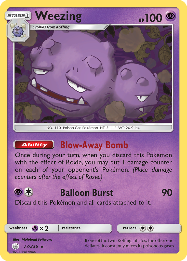 Weezing (77/236) [Sun & Moon: Cosmic Eclipse] | Rock City Comics