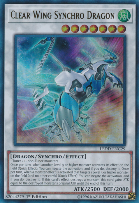 Clear Wing Synchro Dragon [LEDD-ENC29] Ultra Rare | Rock City Comics