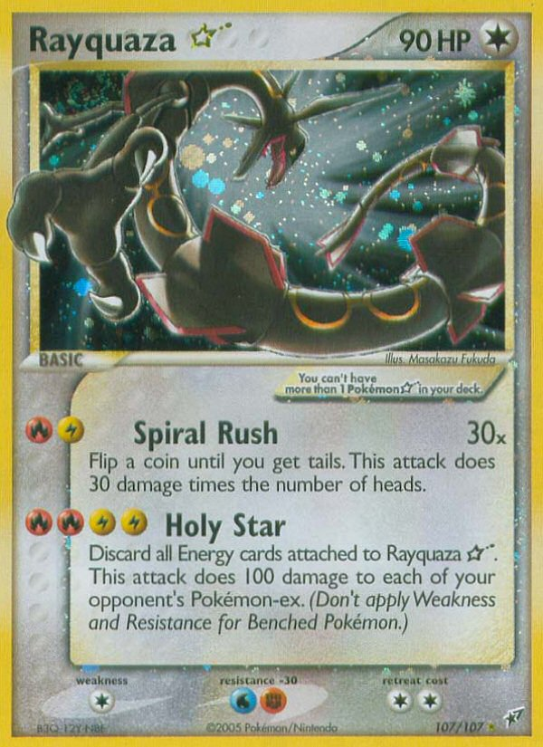 Rayquaza Star (107/107) [EX: Deoxys] | Rock City Comics